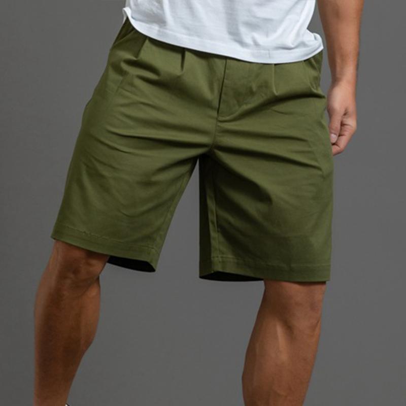 Mens Cotton Solid Straight Casual Shorts 63271469Z