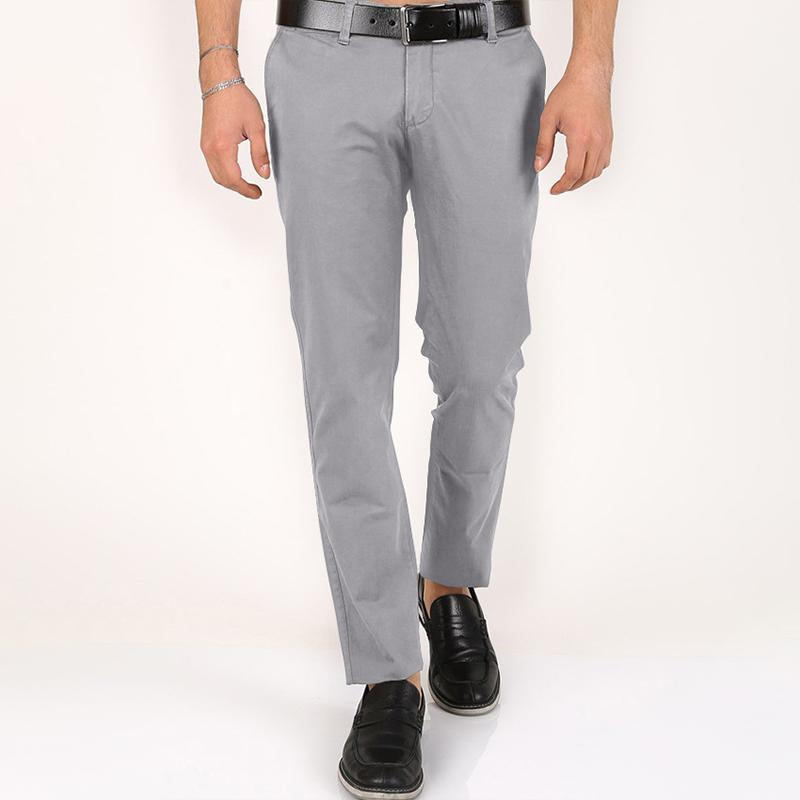 Mens Business Casual Solid Color Suit Pants 18094375Z