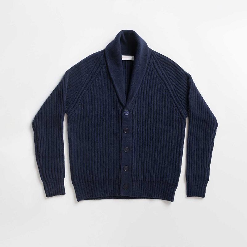 Mens Lapel Single Breasted Casual Knit Cardigan 88773493Z