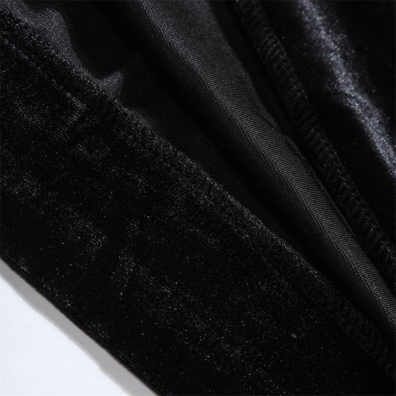 Mens Casual Turtleneck Fleece Warm Colorblock Long Sleeve T-Shirt 04024273M