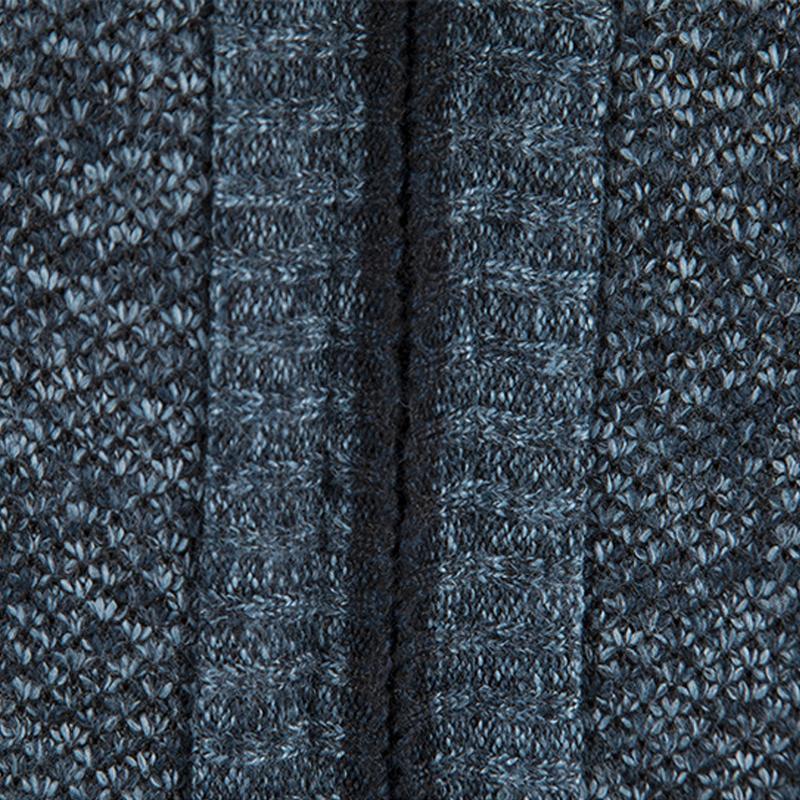 Mens Solid Color Stand Collar Zip Knit Jacket Cardigan 32763214Z