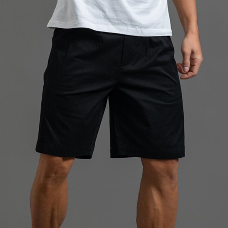 Mens Cotton Solid Straight Casual Shorts 63271469Z