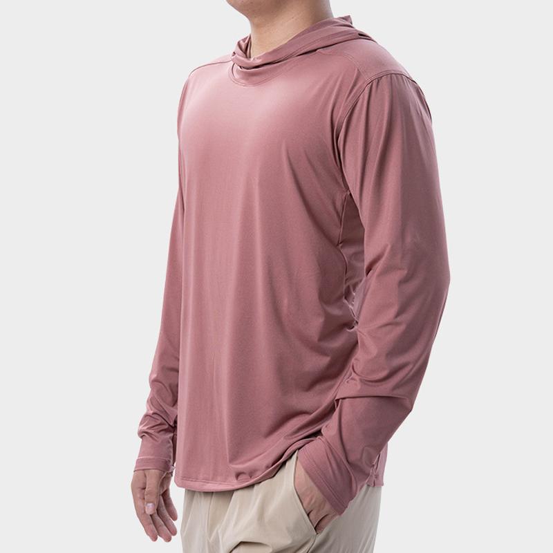 Mens Outdoor Lightweight Breathable Sports Long Sleeve Quick-drying Hoodie 56135695Z