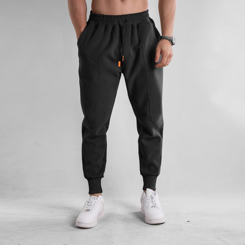 Mens Solid Color Loose Elastic Waist Sweatpants 85674025Z