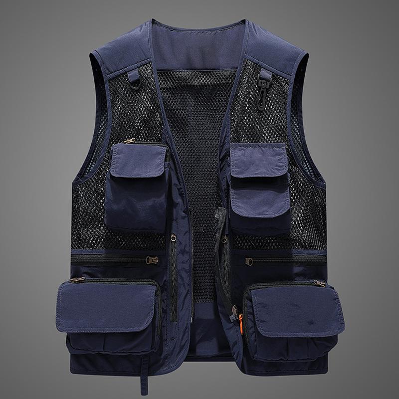 Mens Multi-pocket Outdoor Quick-drying Vest 78540979Z