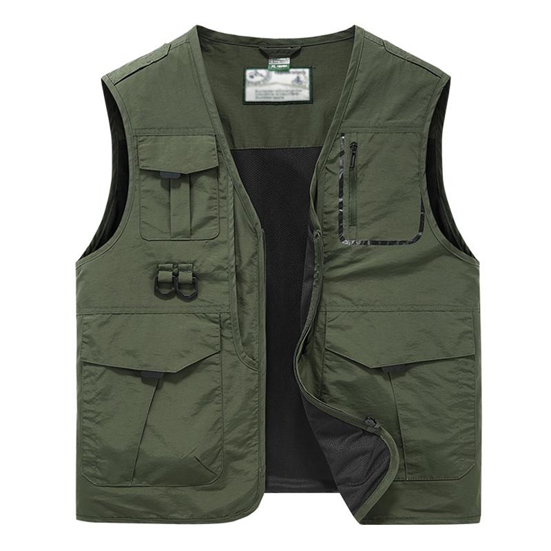 Mens Multi-pocket Outdoor Quick-drying Vest 44674862Z