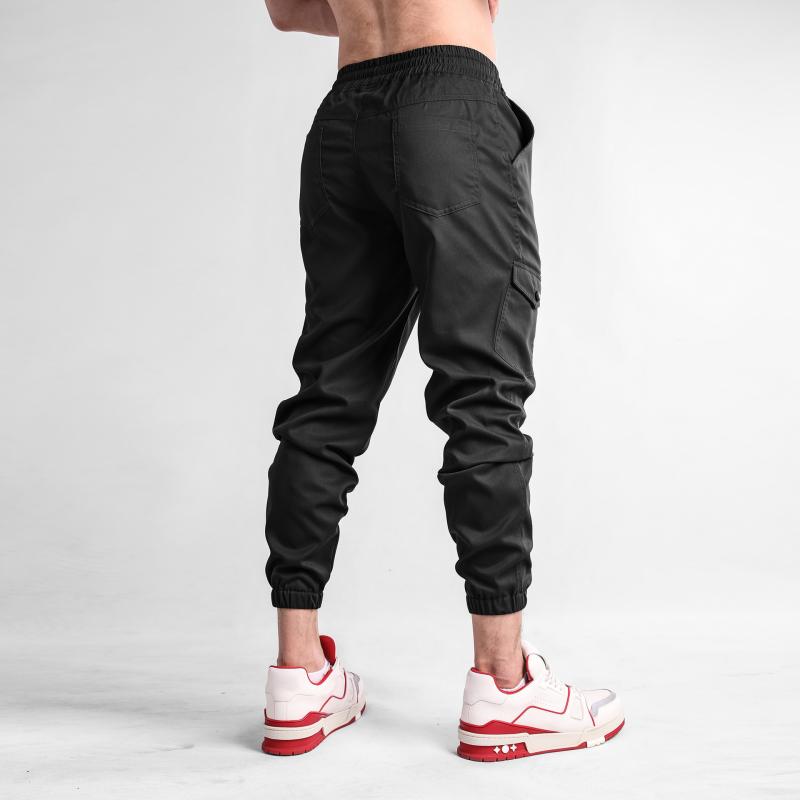Mens Solid Color Loose Elastic Waist Sweatpants 82794656Z