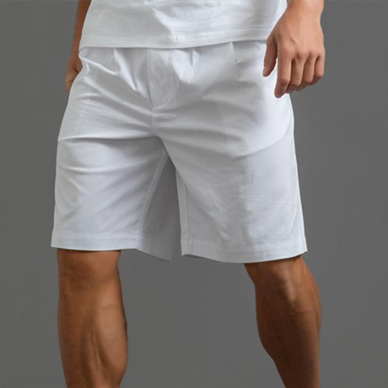 Mens Cotton Solid Straight Casual Shorts 63271469Z
