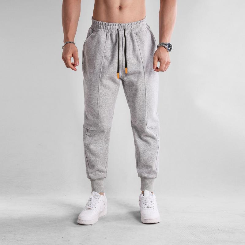 Mens Solid Color Loose Elastic Waist Sweatpants 85674025Z