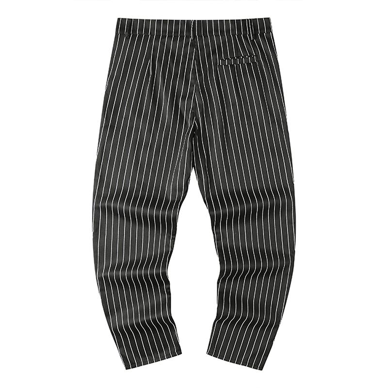 Mens Striped Straight Slim Suit Trousers 68345522Z