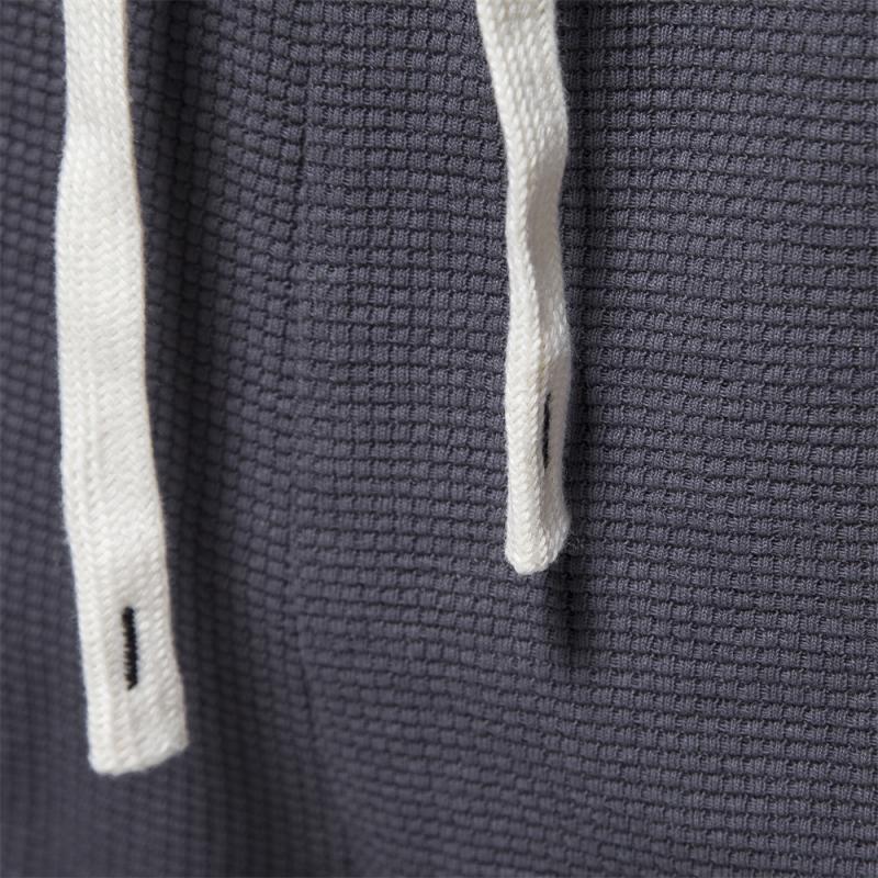 Mens Casual Solid Color Elastic Waist Drawstring Sport Shorts 58817635M
