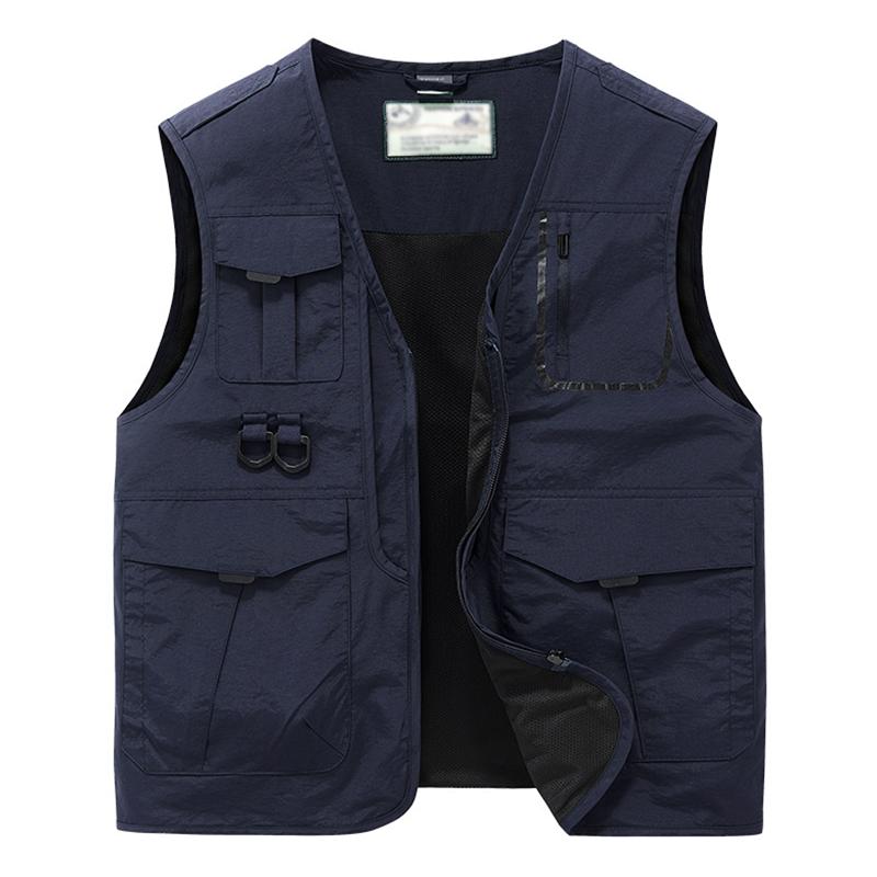 Mens Multi-pocket Outdoor Quick-drying Vest 44674862Z