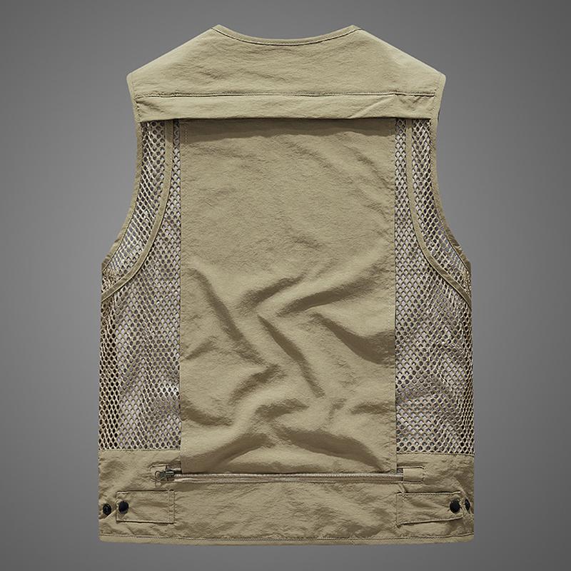 Mens Multi-pocket Outdoor Quick-drying Vest 78540979Z