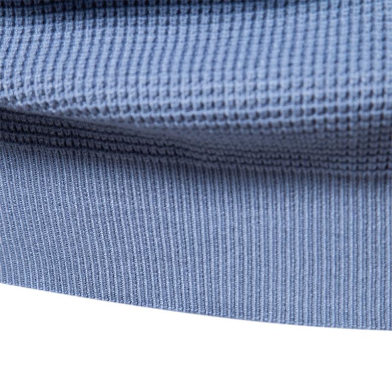 Mens Casual Contrast Stripe Patchwork Round Neck Long Sleeve Knitted Sweater 26118490M