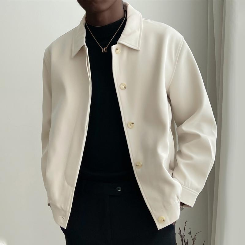 Mens Casual Lapel Short Profile Jacket 38713551Z