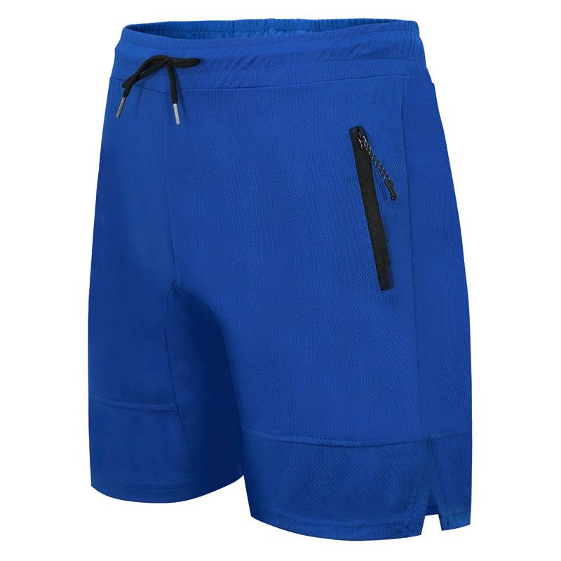 Mens Solid Quick Dry Breathable Elastic Waist Sports Fitness Shorts 32298249Z