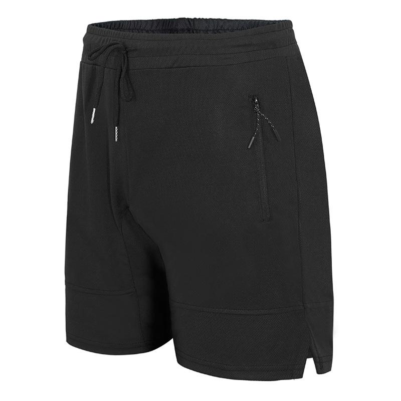 Mens Solid Quick Dry Breathable Elastic Waist Sports Fitness Shorts 32298249Z