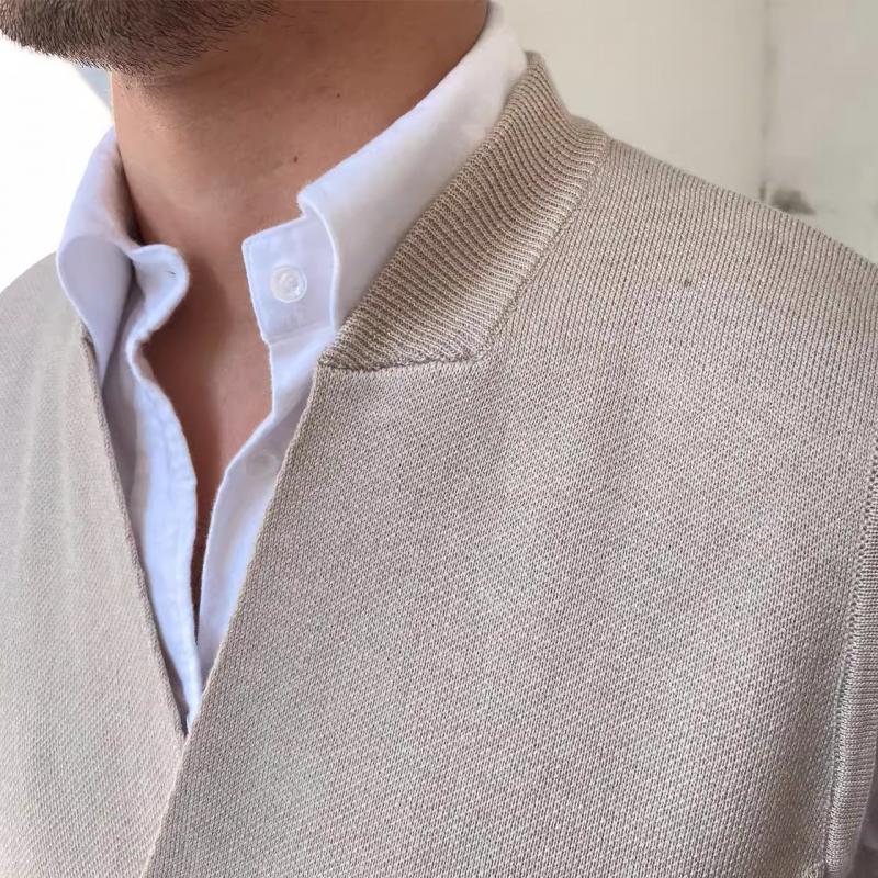 Mens British V Neck Double Breasted Slim-fit Sleeveless Knit Vest 35783950Z