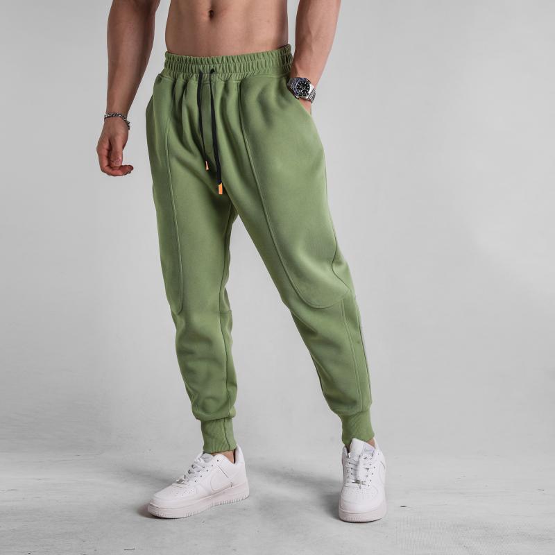 Mens Solid Color Loose Elastic Waist Sweatpants 85674025Z