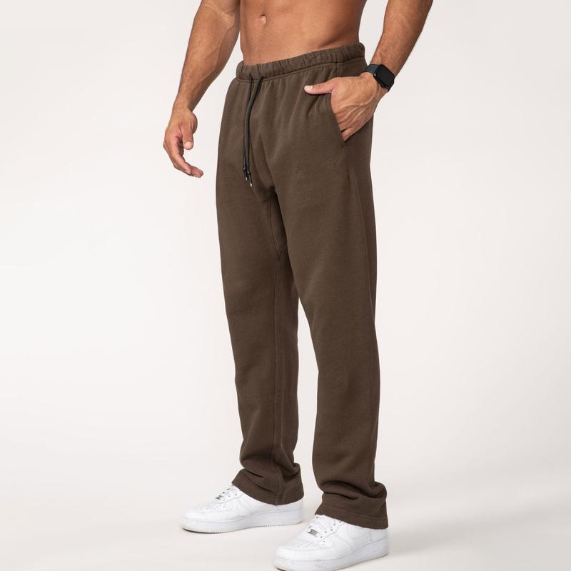 Mens Solid Color Loose Straight-through Casual Sweatpants 45666166Z
