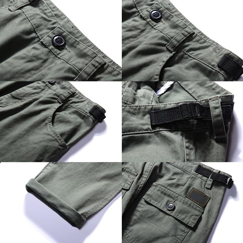 Mens Solid Loose Straight Casual Cargo Pants 56999880Z