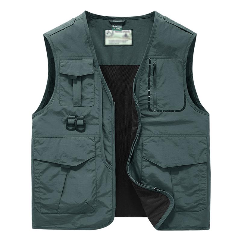 Mens Multi-pocket Outdoor Quick-drying Vest 44674862Z