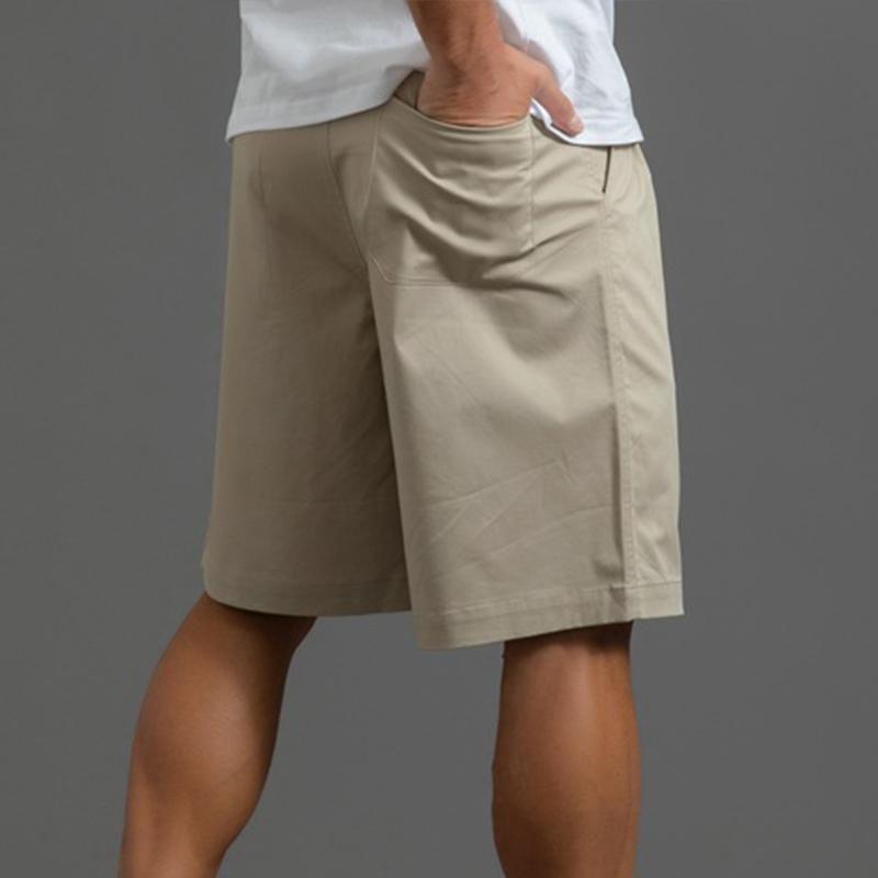 Mens Cotton Solid Straight Casual Shorts 63271469Z