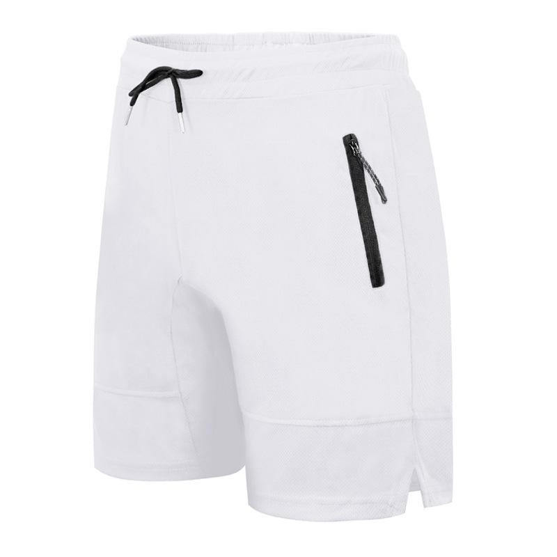 Mens Solid Quick Dry Breathable Elastic Waist Sports Fitness Shorts 32298249Z