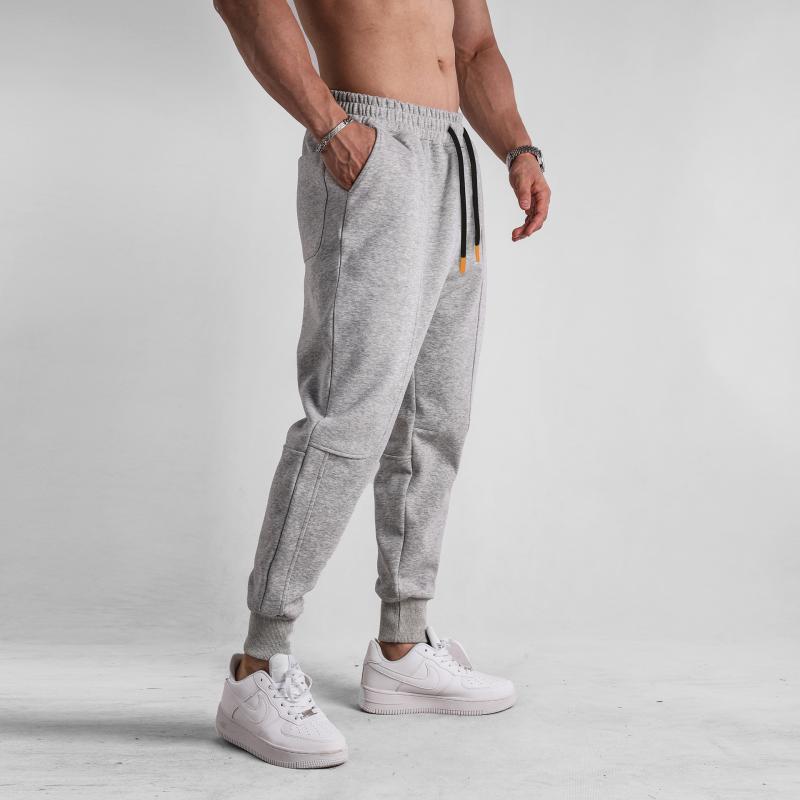 Mens Solid Color Loose Elastic Waist Sweatpants 85674025Z
