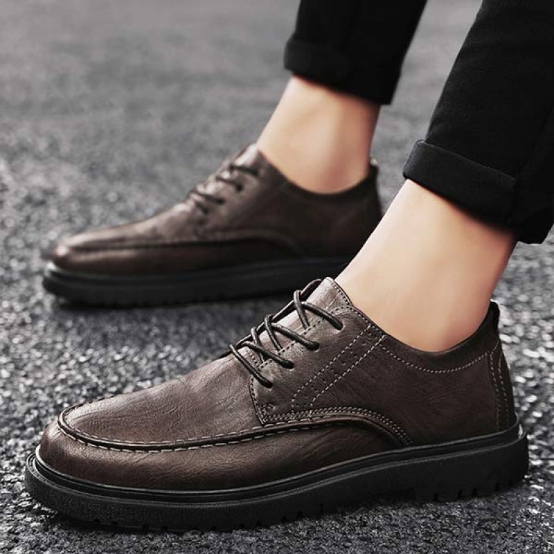 MENS LACE-UP LEATHER SHOES 49453872