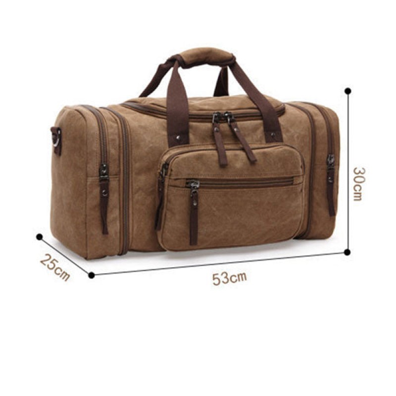 VINTAGE CASUAL LARGE CAPACITY CANVAS TOTE BAG Travel Bag