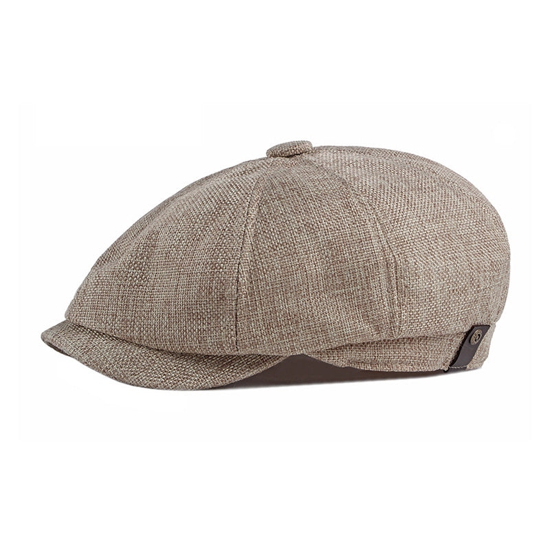 Mens Thin Breathable Retro Casual Beret 05351369M