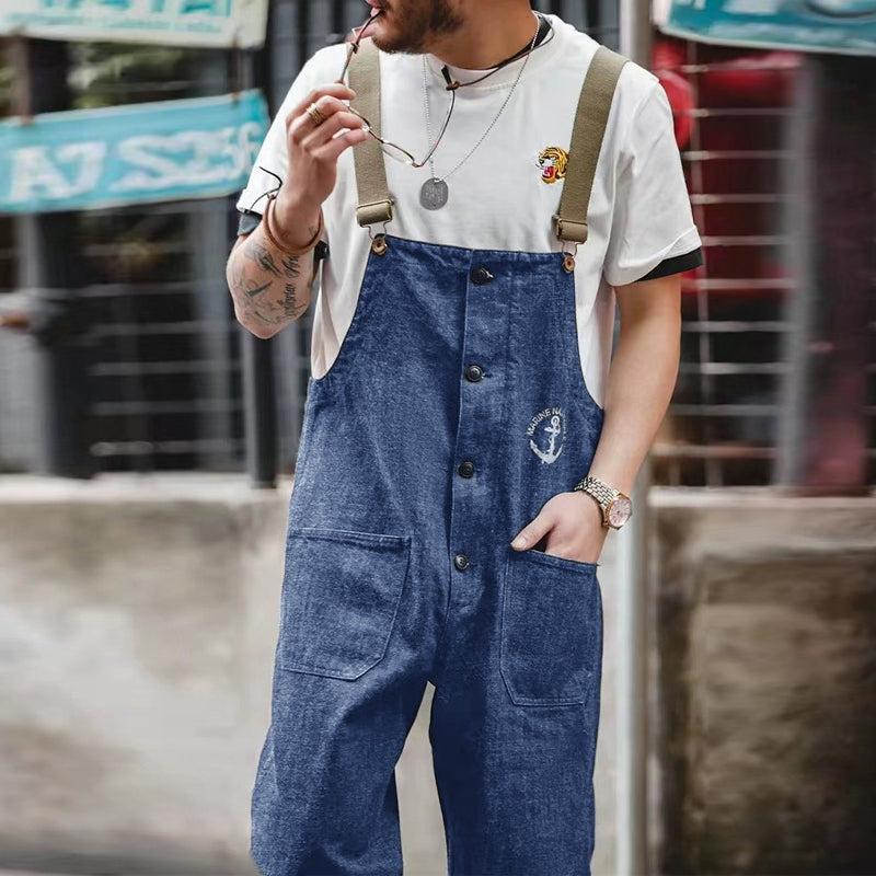 Mens Vintage Denim Overalls 46127864Y
