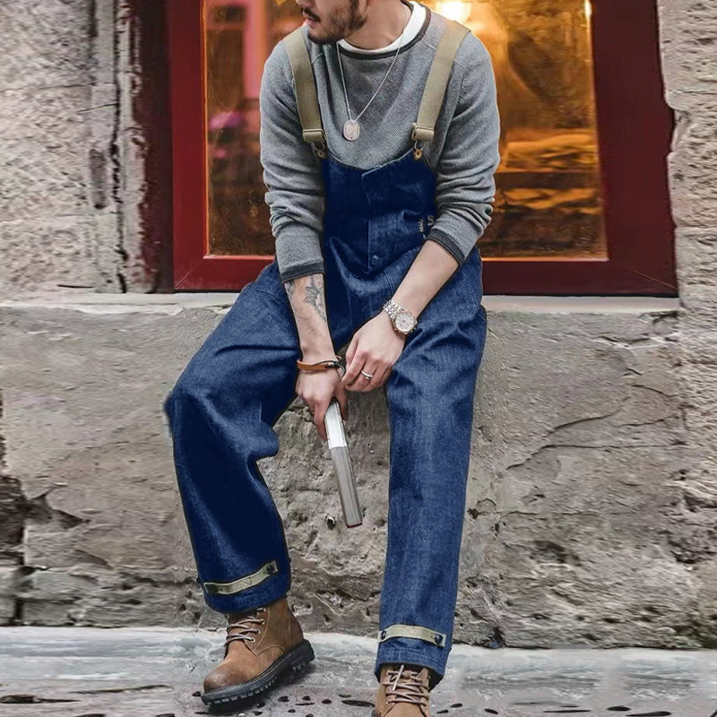 Mens Vintage Denim Overalls 46127864Y