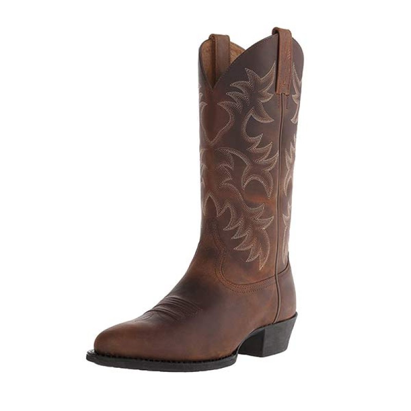 MENS VINTAGE EMBROIDERED MID BOOTS 88978034W