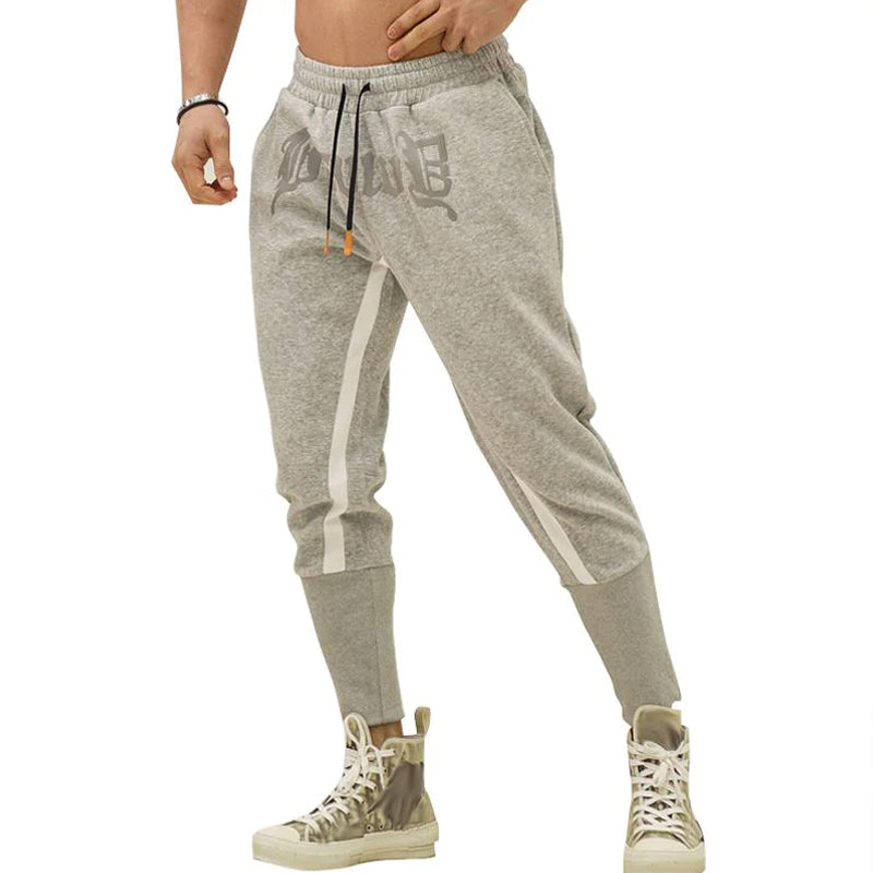Mens Letter Print Color Block Sport Pants 33278366Y