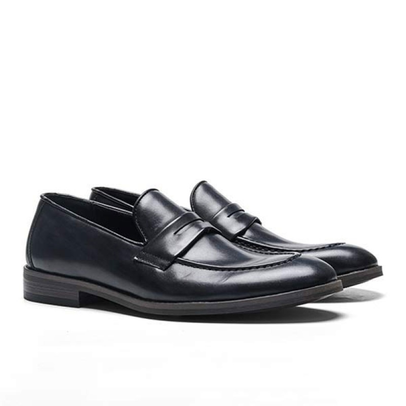MENS SLIP-ON P LEATHER LOAFERS 66974148