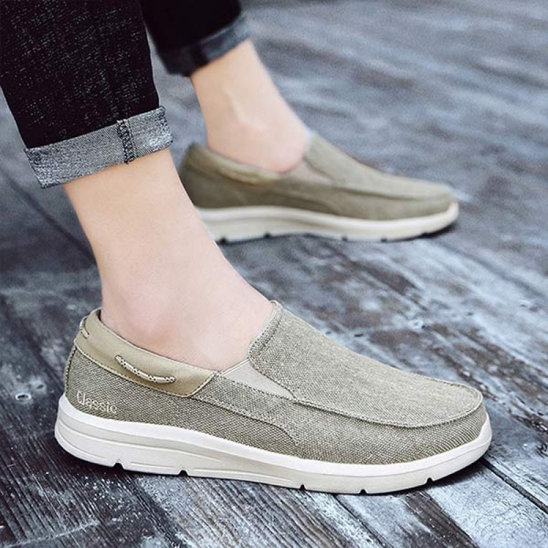MENS LIGHTWEIGHT SLIP-ON CANVAS SHOES 66392529