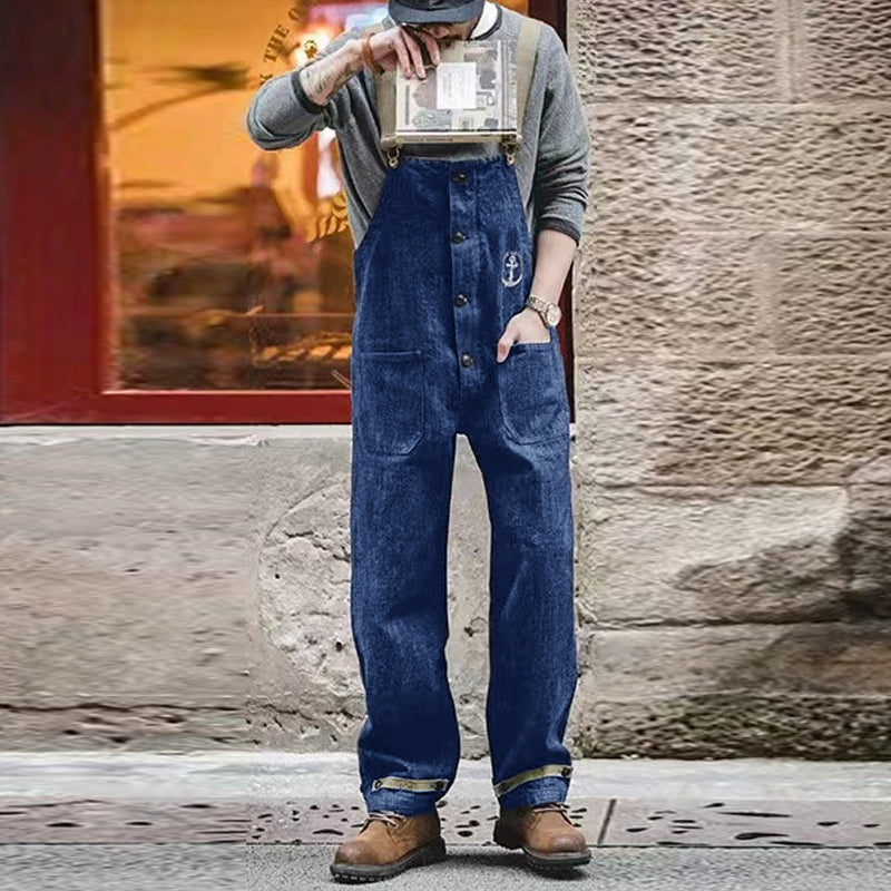 Mens Vintage Denim Overalls 46127864Y