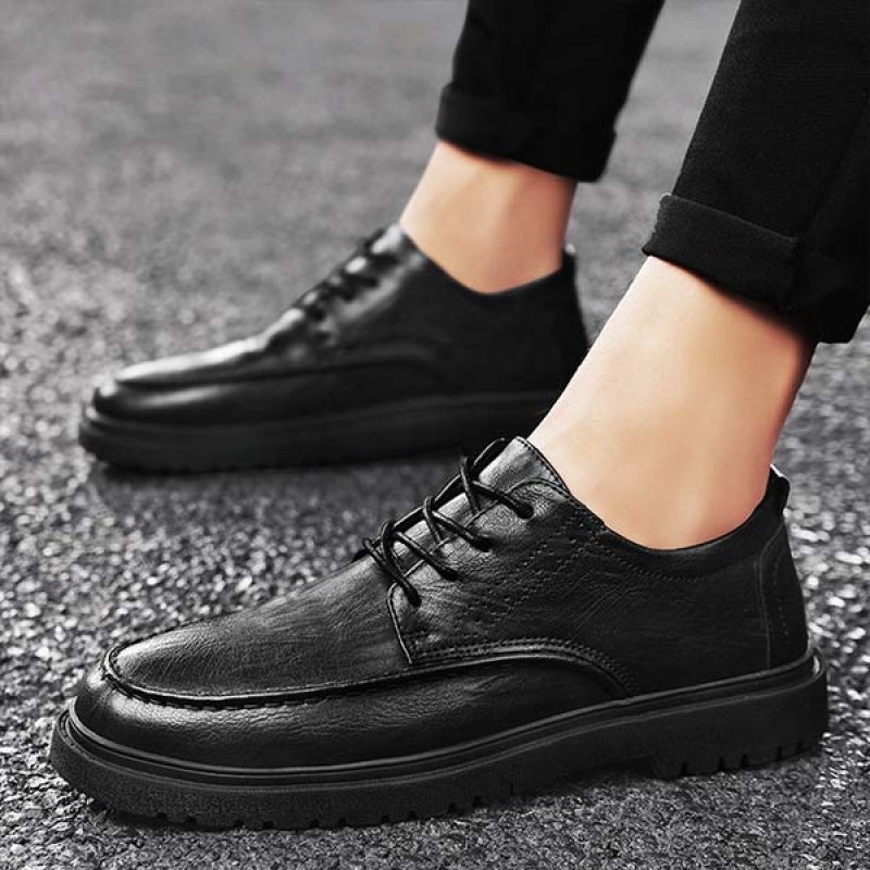 MENS LACE-UP LEATHER SHOES 49453872