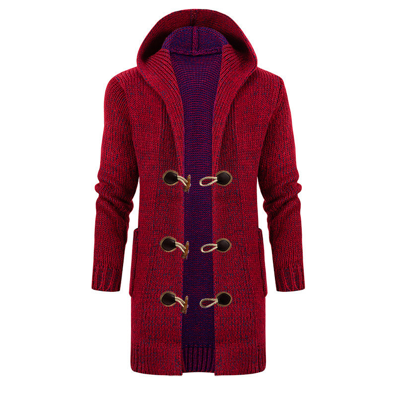 Mens Retro Hooded Sweater Jacket 64597000X