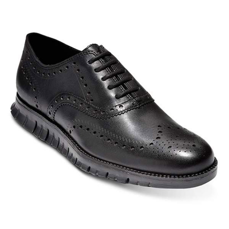 MENS BROGUE CARVED LEATHER SHOES