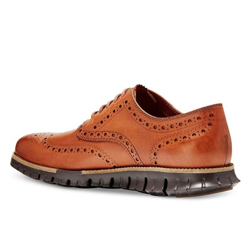 MENS BROGUE CARVED LEATHER SHOES