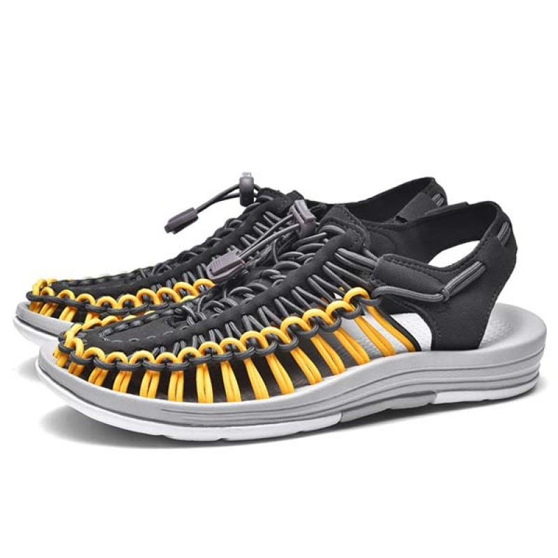 MENS HANDWOVEN BEACH SANDALS 53152187