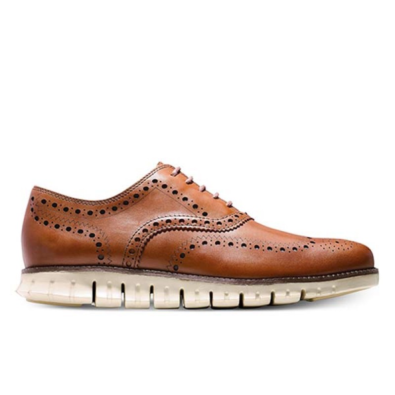MENS BROGUE CARVED LEATHER SHOES