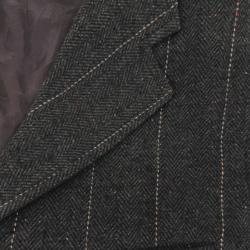 Mens Vintage Check Lapel Groomsmen Suit Vest 57272874M