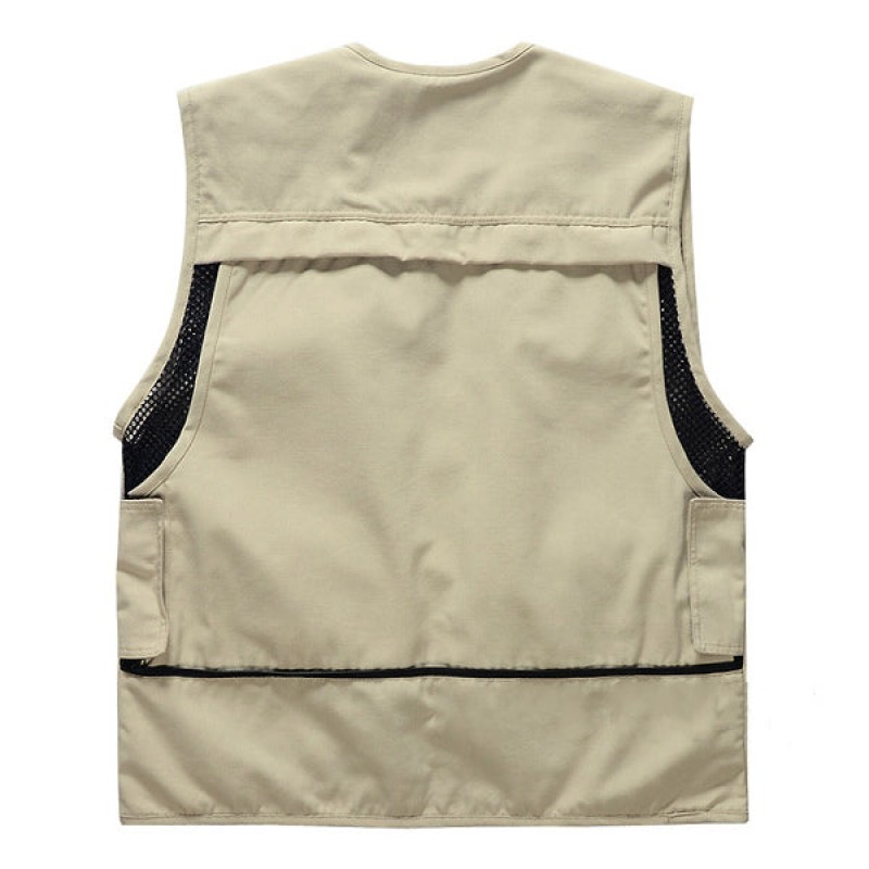 Mens Outdoor Fishing Zip-Up Vest 03991621X
