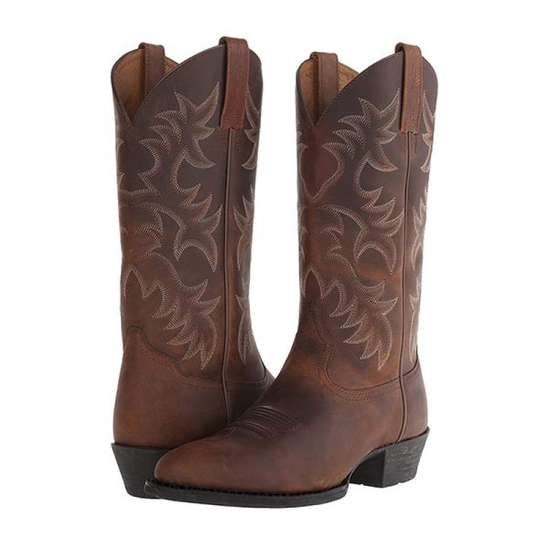 MENS VINTAGE EMBROIDERED MID BOOTS 88978034W