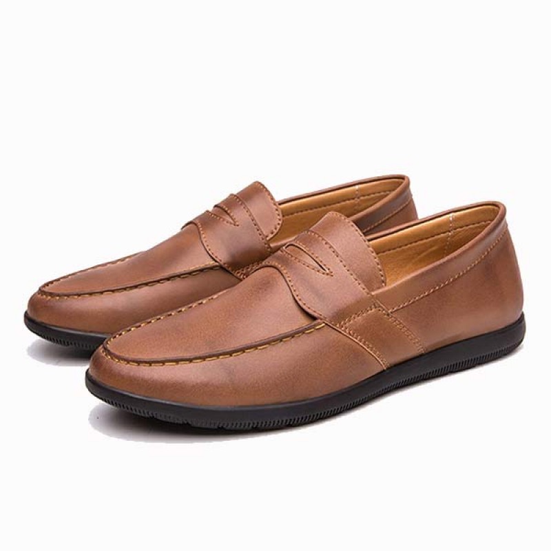 MENS HANDMADE LEATHER LOAFERS 92946832