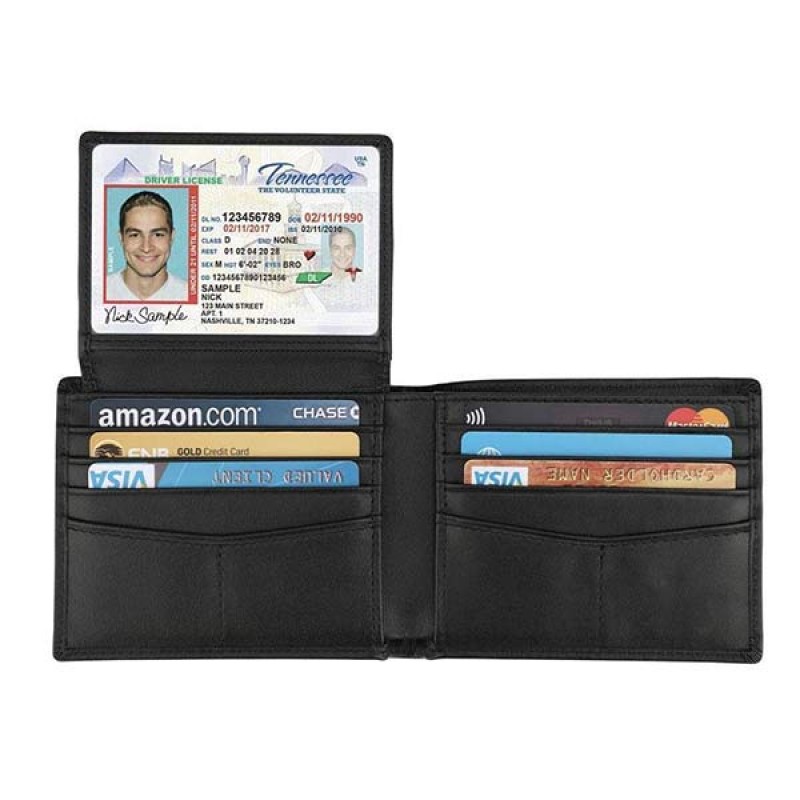 LEATHER RFID WALLET 84601474W